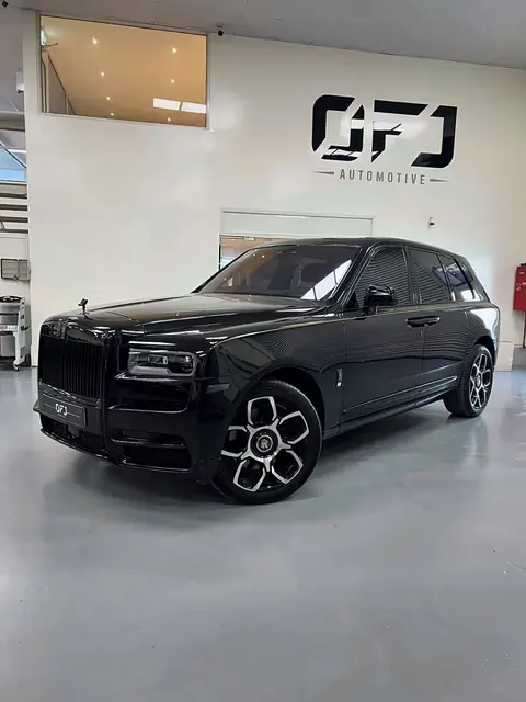 Rolls-Royce Cullinan Black Badge under the OFJ Automotive logo